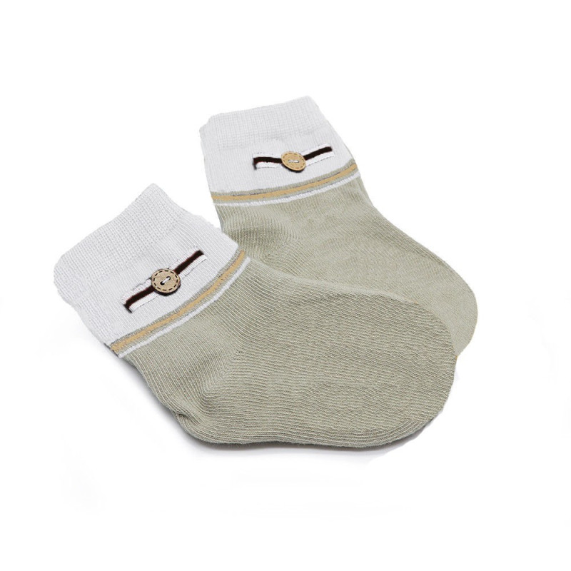 جوراب ساق کوتاه دکمه دار پسرانه بیبی ساکس | BABY SOCKS