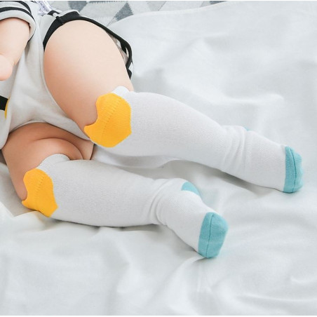 جوراب زانویی طرح قلب بچه گانه جی جی اس کیدز | GGS KIDS