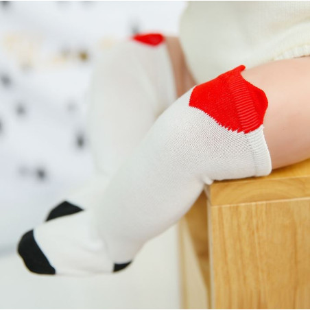 جوراب زانویی طرح قلب بچه گانه جی جی اس کیدز | GGS KIDS