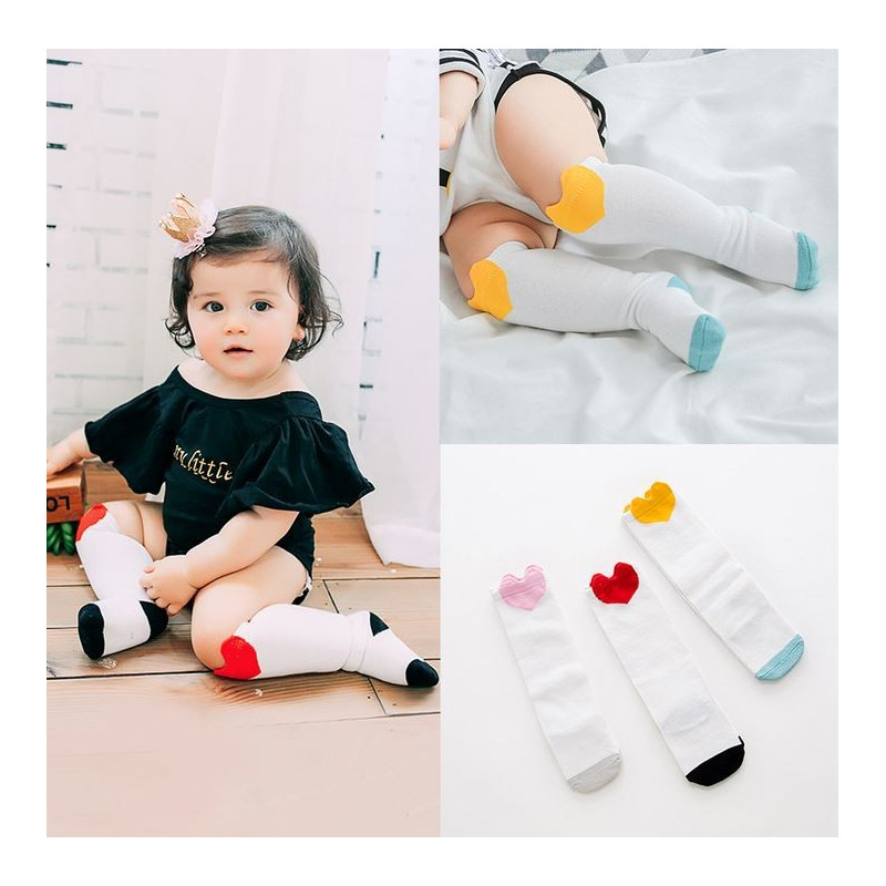 جوراب زانویی طرح قلب بچه گانه جی جی اس کیدز | GGS KIDS