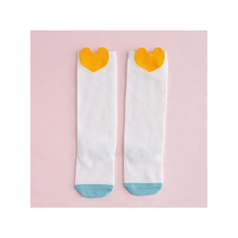 جوراب زانویی طرح قلب بچه گانه جی جی اس کیدز | GGS KIDS