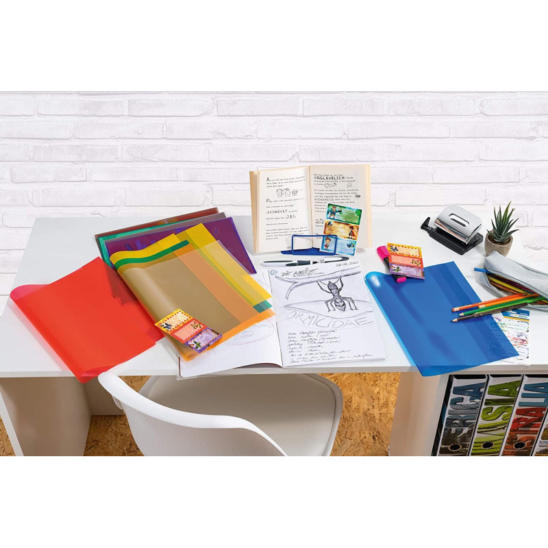 بسته 15 عددی جلد آماده رنگی کتاب سایز A5 یونایتد آفیس  | UNITED OFFICE