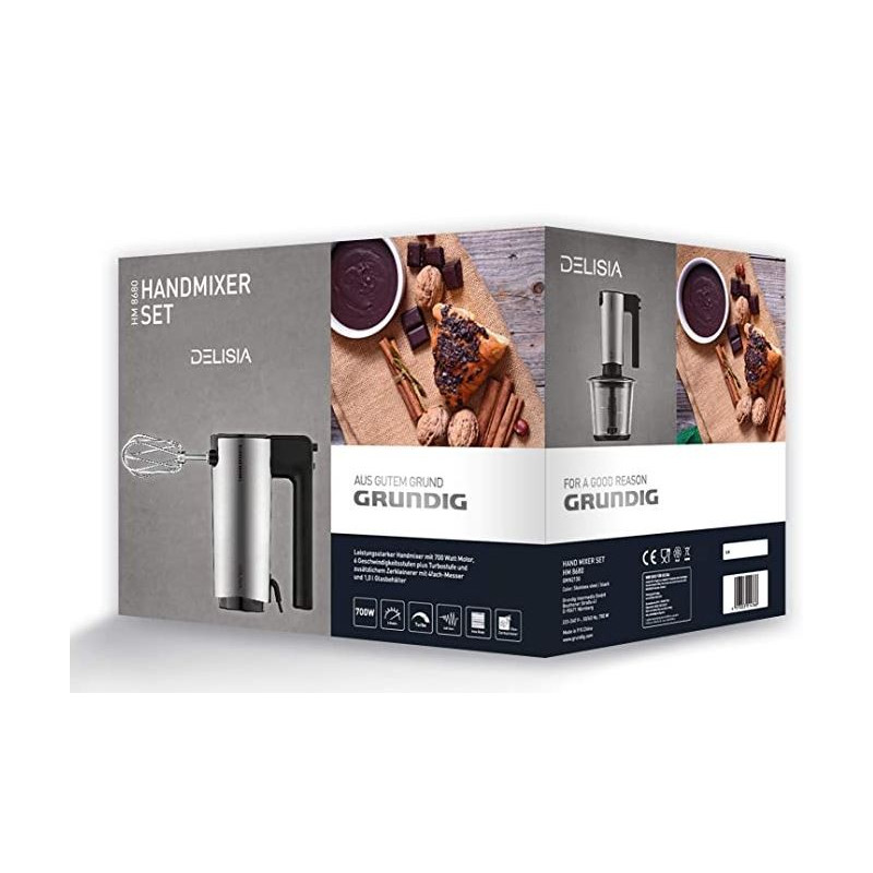 ست همزن، مخلوط کن و خرد کن مدل HM8680 گراندیگ | GRUNDIG