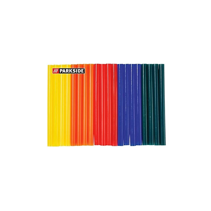 پک 20 تایی چسب حرارتی رنگی 7 میلیمتر پارکساید | PARKSIDE