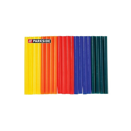 پک 20 تایی چسب حرارتی رنگی 7 میلیمتر پارکساید | PARKSIDE