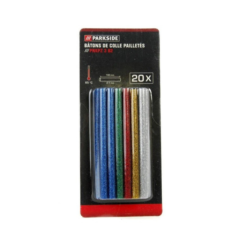 پک 20 تایی چسب حرارتی اکلیلی 7 میلیمتر پارکساید | PARKSIDE