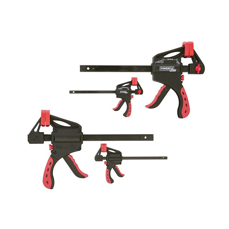ست 4 عددی گیره پیچ دستی پاورفیکس | POWERFIX