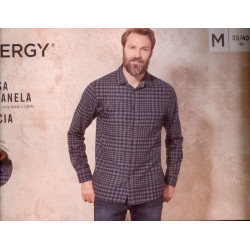 پیراهن پنبه ای آستین بلند چهارخانه مردانه لیورجی | LIVERGY