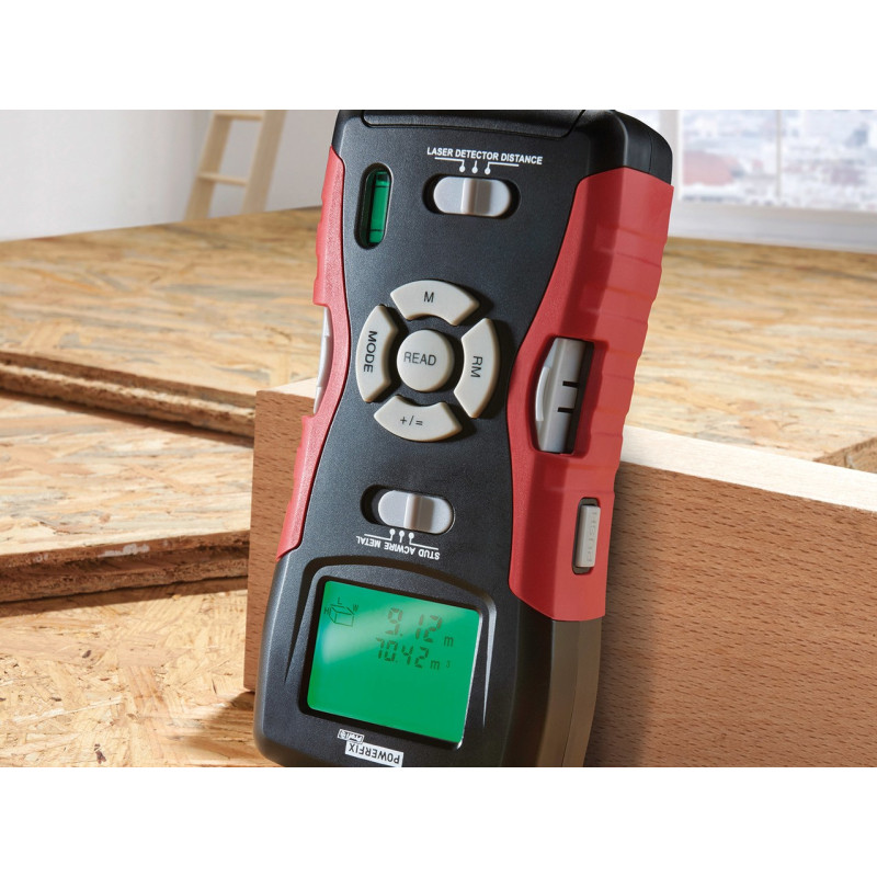 متر لیزری و ردیاب 5 کاره مدل HG04895 پاورفیکس | POWERFIX