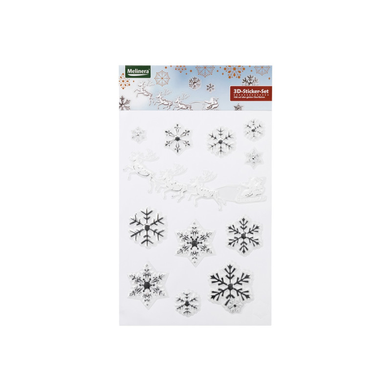 مجموعه 13 تایی استیکر 3D ملینرا | Melinera