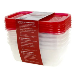 مجموعه 10 پارچه ظرف نگهدارنده 0.5 لیتری قرمز ارنستو | ERNESTO