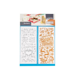 پک 400 عددی استیکر طرح کریسمس کرلاندو | CRELANDO