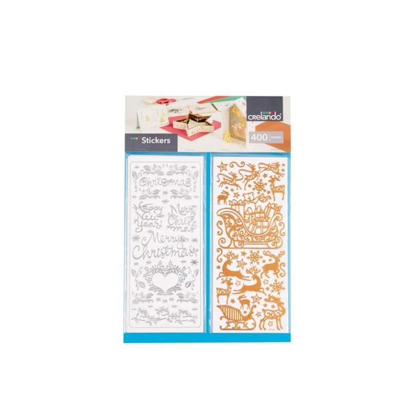 پک 400 عددی استیکر طرح کریسمس کرلاندو | CRELANDO