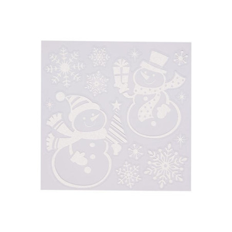 پک 13 عددی استیکر طرح آدم برفی ملینرا | Melinera