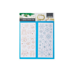 پک 155 عددی استیکر طرح نگینی کریسمس کرلاندو | CRELANDO