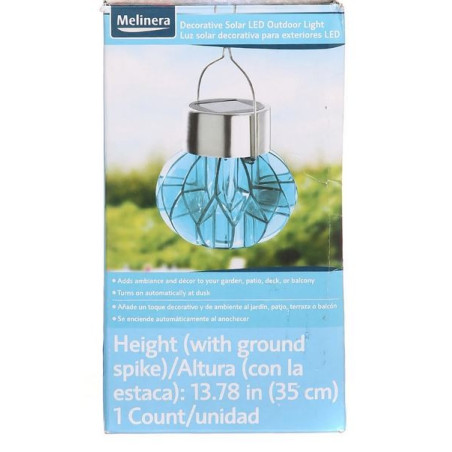 چراغ آبی خورشیدی باغچه ای چند منظوره ملینرا | Melinera