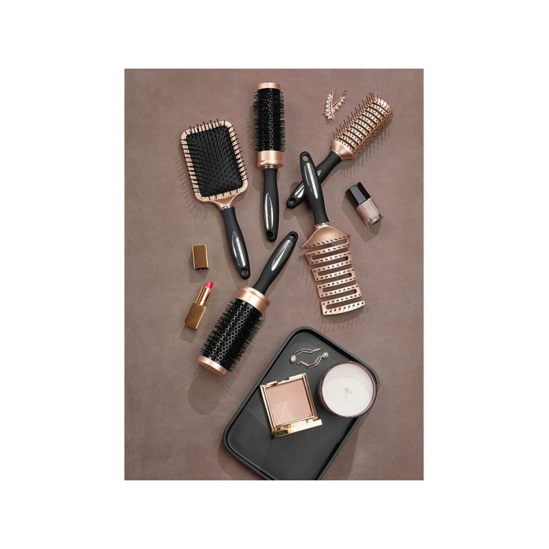 برس مو مدل گرد کوچک رنگ رزگلد نقره ای کریستینا آگویلرا | Christina Aguilera