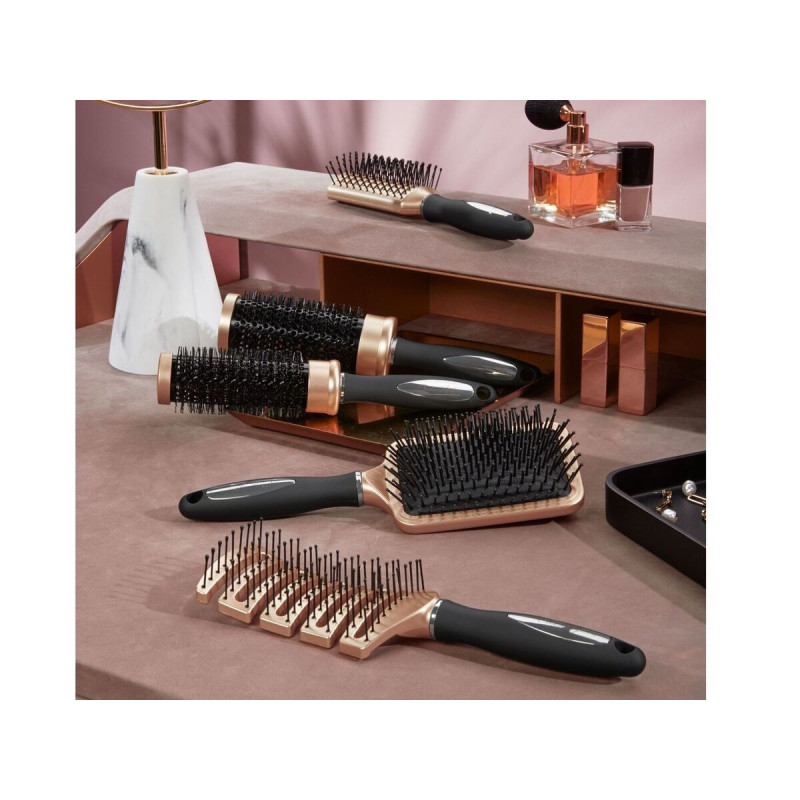 برس مو مدل گرد کوچک رنگ رزگلد نقره ای کریستینا آگویلرا | Christina Aguilera