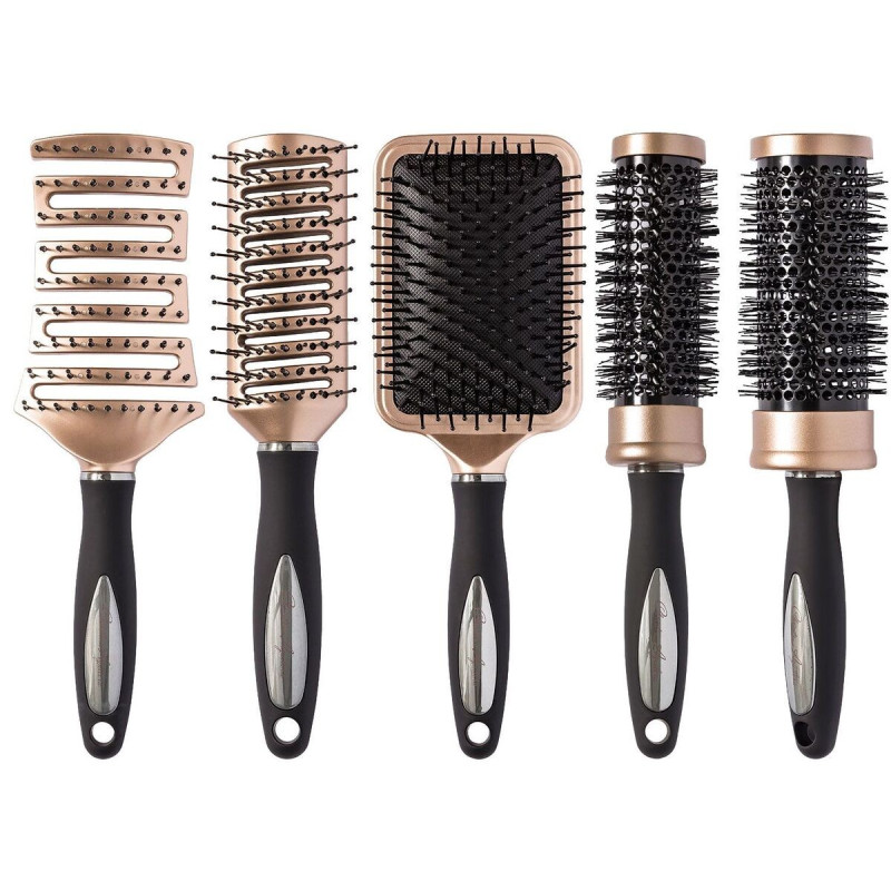 برس مو مدل گرد کوچک رنگ رزگلد نقره ای کریستینا آگویلرا | Christina Aguilera