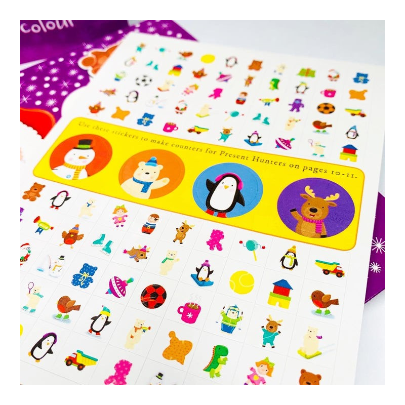 مجموعه رنگ آمیزی، بازی، سرگرمی، مداد رنگی و استیکر ایگلو بوکس | igloo books