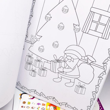 مجموعه رنگ آمیزی، بازی، سرگرمی، مداد رنگی و استیکر ایگلو بوکس | igloo books