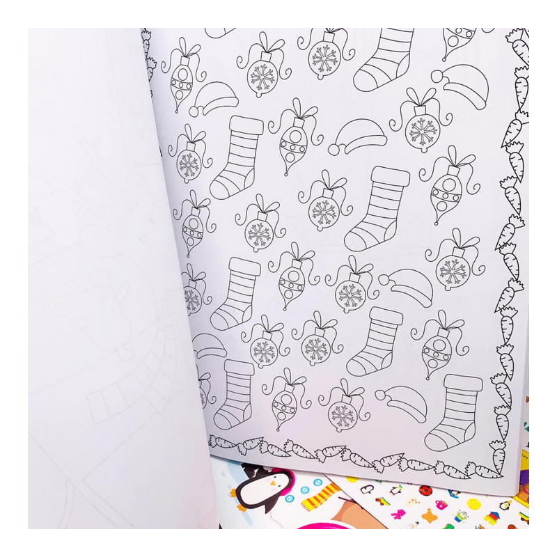 مجموعه رنگ آمیزی، بازی، سرگرمی، مداد رنگی و استیکر ایگلو بوکس | igloo books