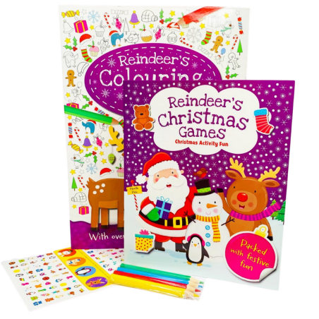 مجموعه رنگ آمیزی، بازی، سرگرمی، مداد رنگی و استیکر ایگلو بوکس | igloo books