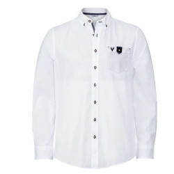 پیراهن آستین بلند سفید مردانه لیورجی | LIVERGY