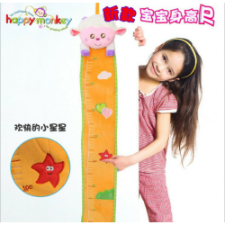 خط کش دیواری اندازه گیری قد کودک هپی مانکی | Happy Monkey
