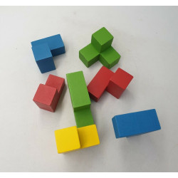 مجموعه 7 تکه پازل مکعبی چوبی پلی تیو | playtive
