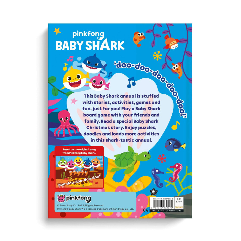 کتاب داستان، معما و رنگ آمیزی کوسه کوچولو به زبان انگلیسی سنتوم | centum