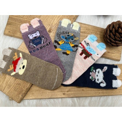 جوراب طرح حیوانات گوش دار بچه گانه بیبی ساکس | BABY SOCKS