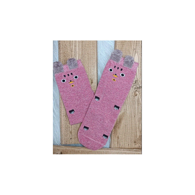 جوراب ساق بلند گوش دار طرح حیوانات بچه گانه بی بی ساکس | BABY SOCKS