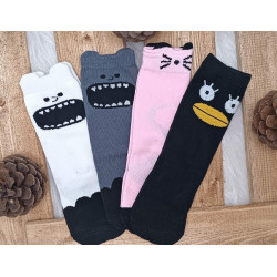 جوراب زانویی طرح حیوانات بچه گانه بی بی ساکس | BABY SOCKS