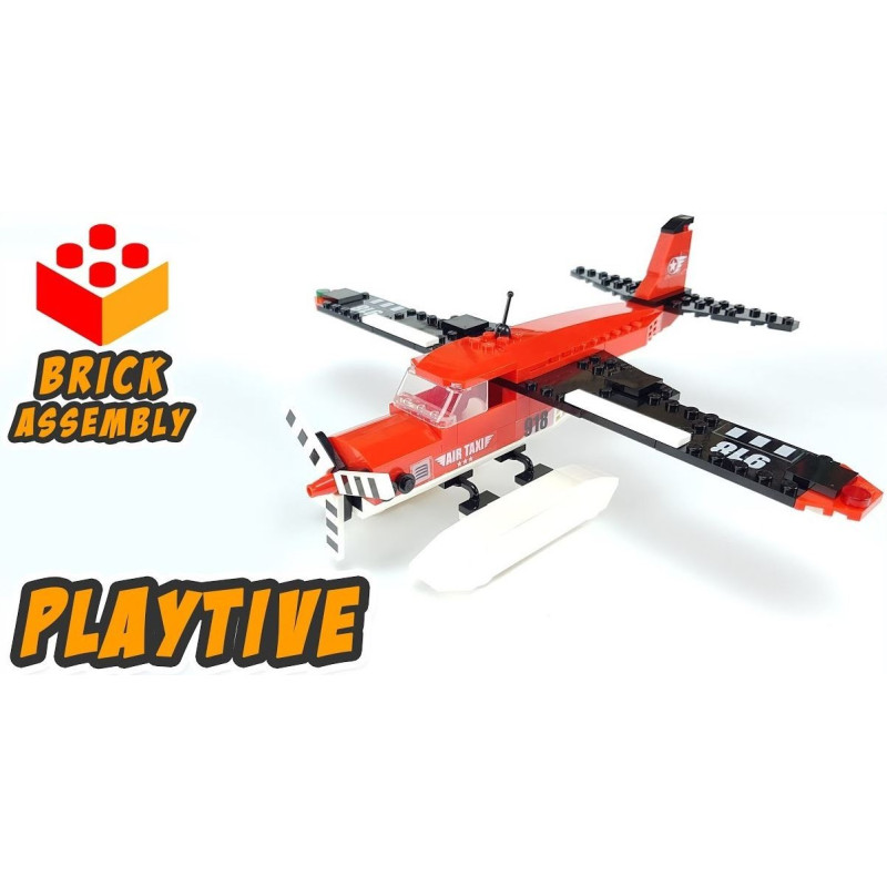 کیت لگو هواپیما شناور 154 تکه پلی تیو | playtive