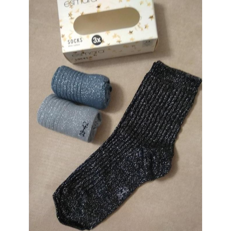 پک سه عددی جوراب براق ساق دار زنانه اسمارا