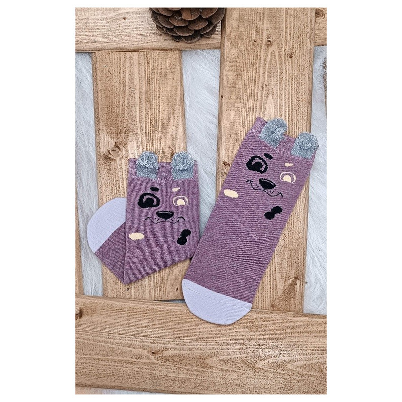 جوراب ساق بلند طرح سگ خالدار بچه گانه بیبی ساکس | BABY SOCKS