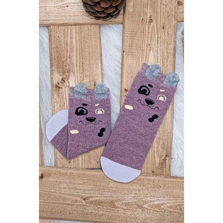 جوراب ساق بلند طرح سگ خالدار بچه گانه بیبی ساکس | BABY SOCKS