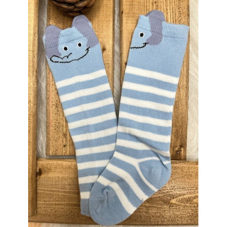 جوراب راه راه طرح صورت حیوانات بچه گانه جی جی اس کیدز | GGS KIDS