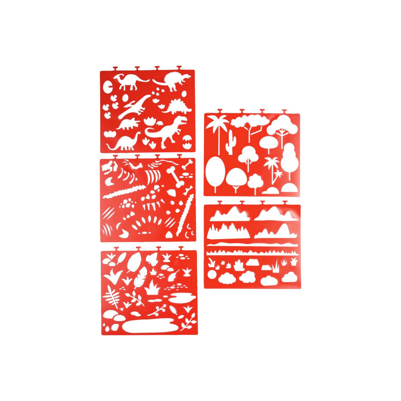 دفترچه طراحی شابلون دار به همراه برچسب کرلاندو | فروشگاه اینترنتی همپل لند