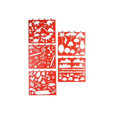 دفترچه طراحی شابلون دار به همراه برچسب کرلاندو | فروشگاه اینترنتی همپل لند