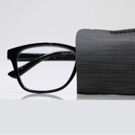 عینک مطالعه به همراه کیف کنفی مشکی آریول | AURIOL