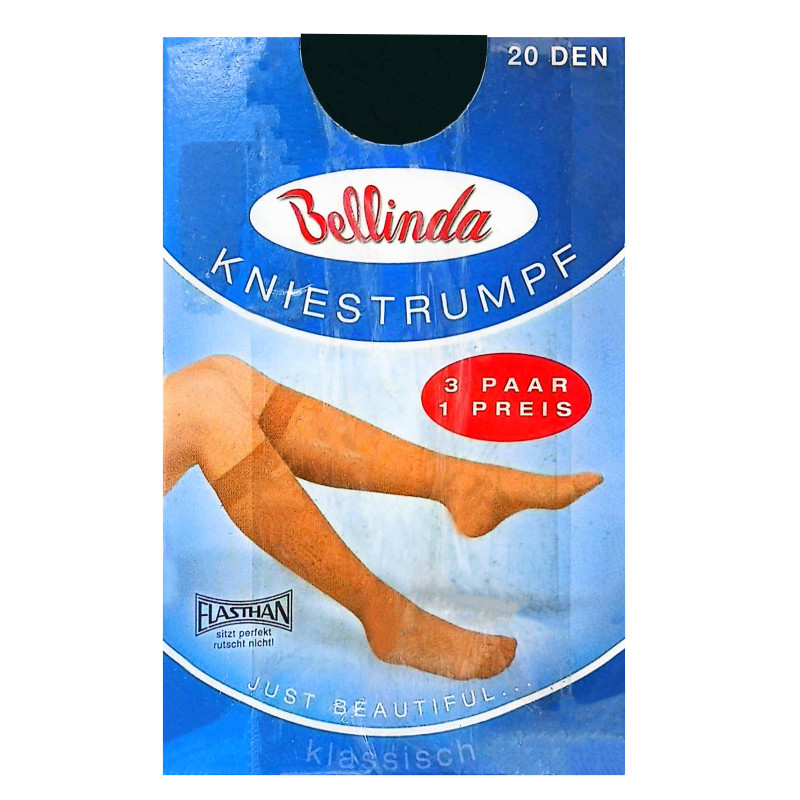 پک 3 عددی جوراب زانویی زنانه بلیندا | Bellinda