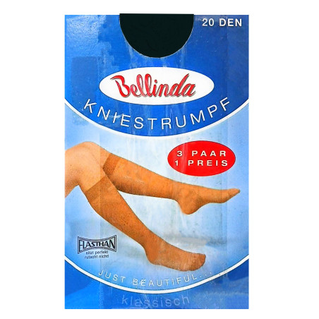 پک 3 عددی جوراب زانویی زنانه بلیندا | Bellinda