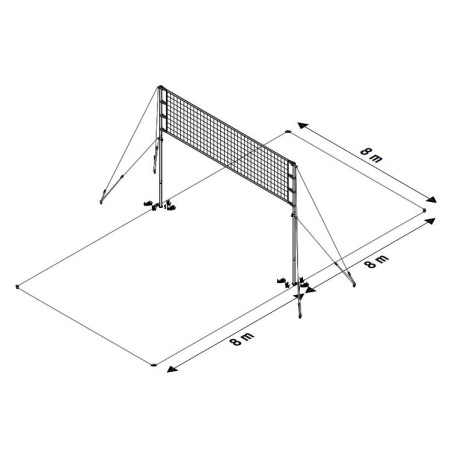 کیت کامل والیبال ساحلی چیبو | Tchibo