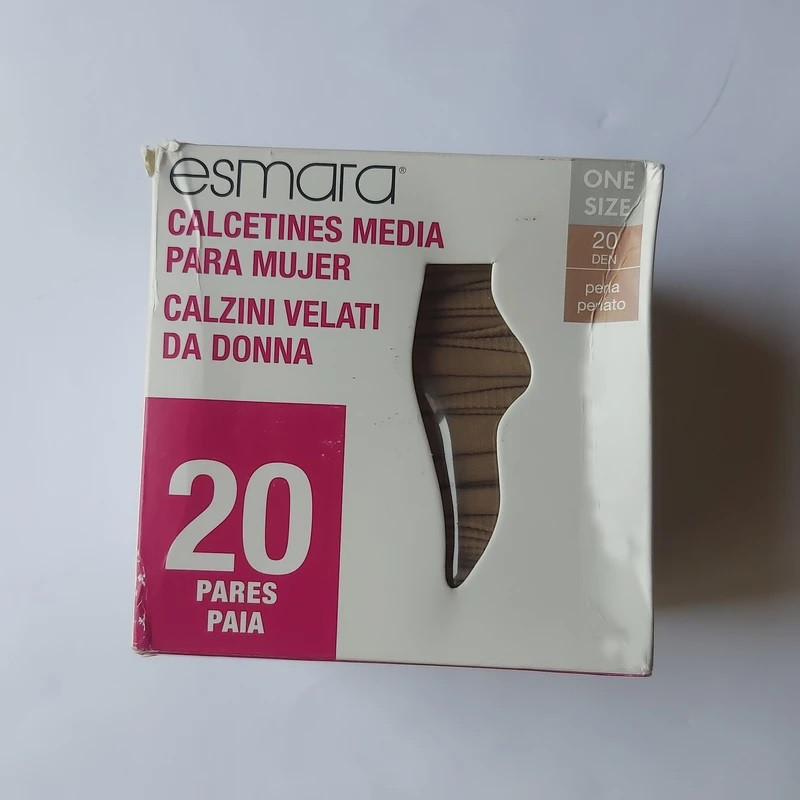 پک 20 جفتی جوراب شیشه ای ساق دار  زنانه اسمارا | فروشگاه اینترنتی همپل لند