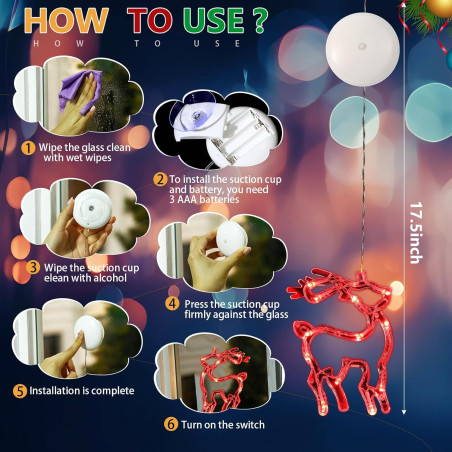 آویز LED تزیینی مدل بابانوئل ملینرا