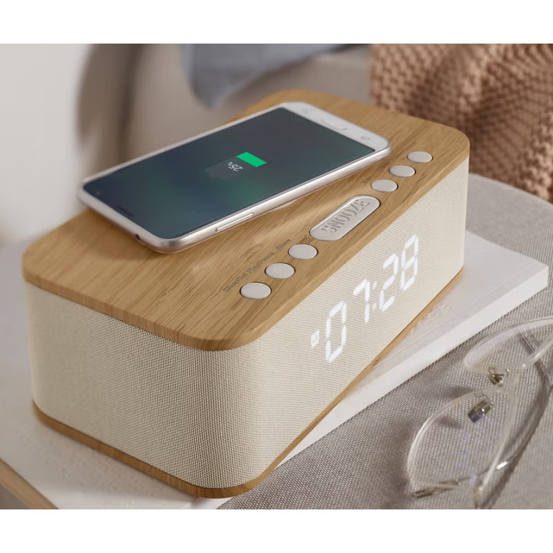 ساعت و اسپیکر بلوتوثی وایرلس شارژ چیبو