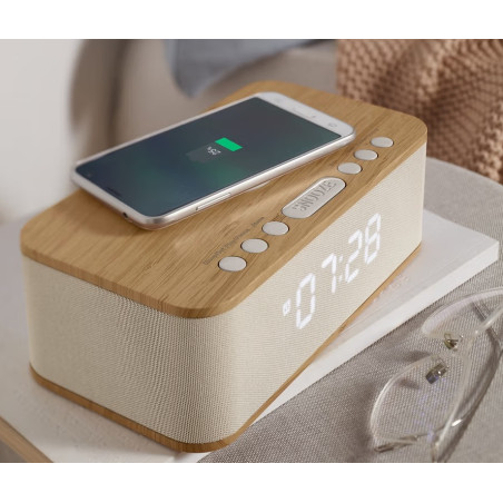 ساعت و اسپیکر بلوتوثی وایرلس شارژ چیبو