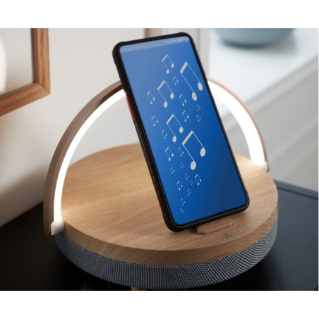 اسپیکر بلوتوث با شارژر بی‌سیم و چراغ خواب چیبو